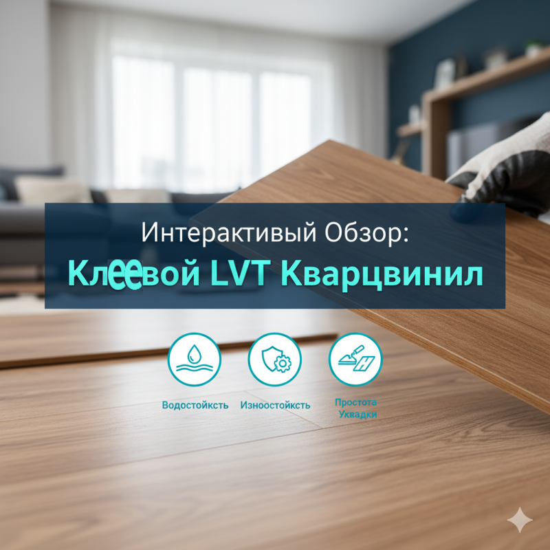 Интерактивный обзор преимуществ клеевого LVT кварцвинила