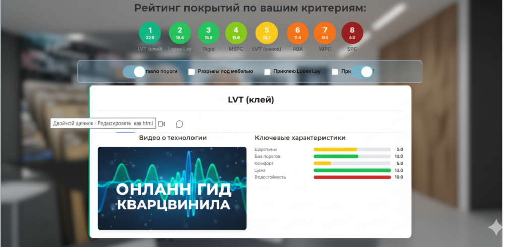 Онлайн гид как выбрать кварцвинил